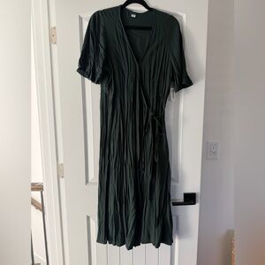 Old navy Dark Green wrap dress